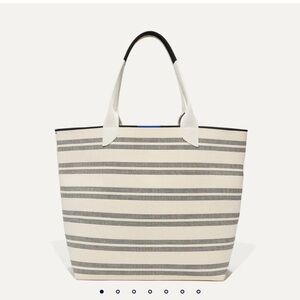 Rothy's Black and White Striped Tote
